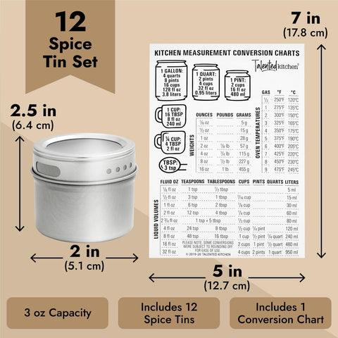 Talented Kitchen 12-pack spice jars make a thoughtful gift.