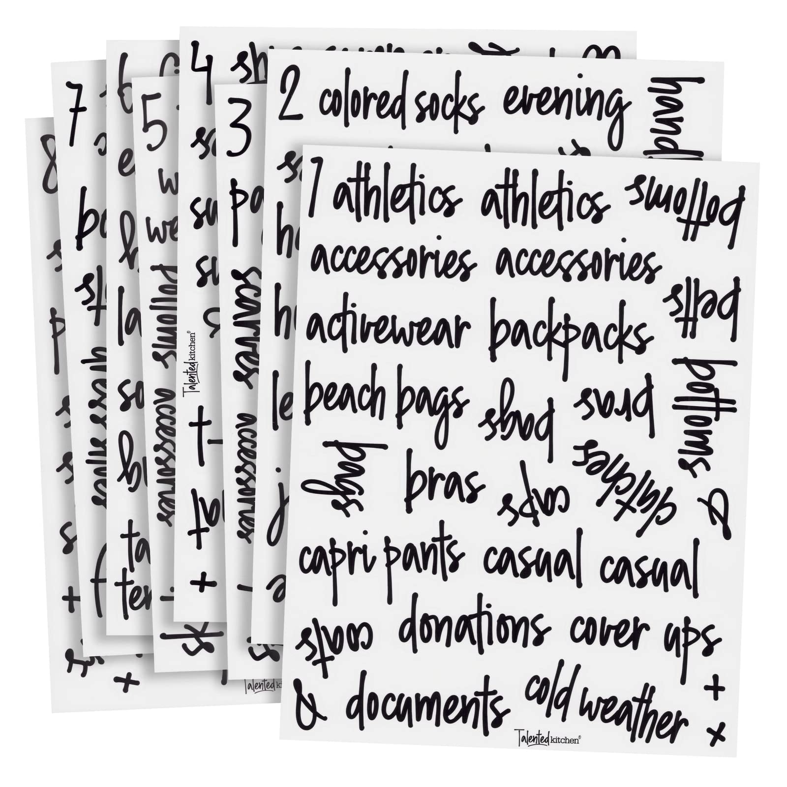 Talented Kitchen drawer tag demonstrates versatile storage labeling.