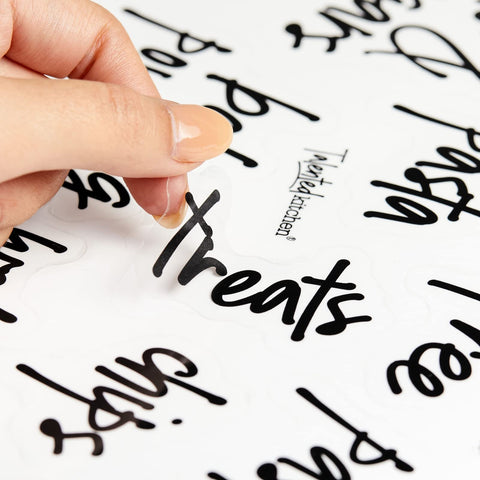 Water-resistant vinyl ensures durable labels even in damp environments.