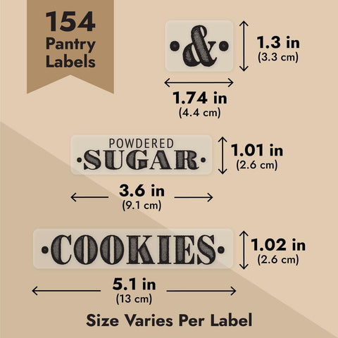 Talented Kitchen farmhouse-style labels complement traditional and modern kitchens.