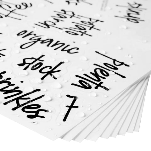 Easy-to-read labels help family members locate items quickly.