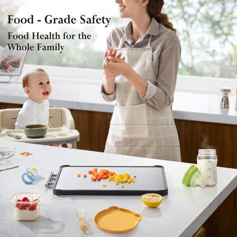 TalingMA double-sided board with steel and straw PP surfaces for vegetables.