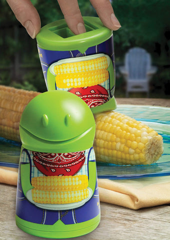 Butter Boy cap removed for easy buttering on warm corn.