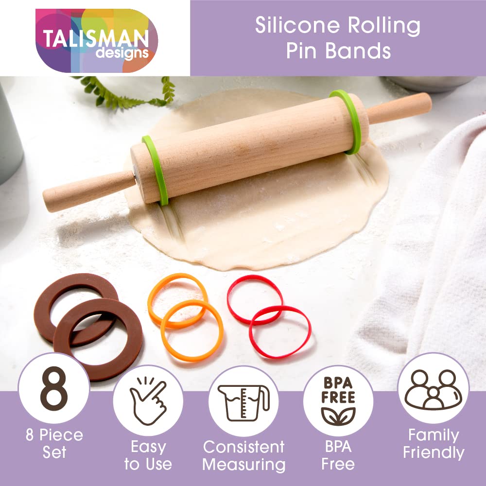 Talisman Designs rolling pin bands are dishwasher safe for quick cleanup.