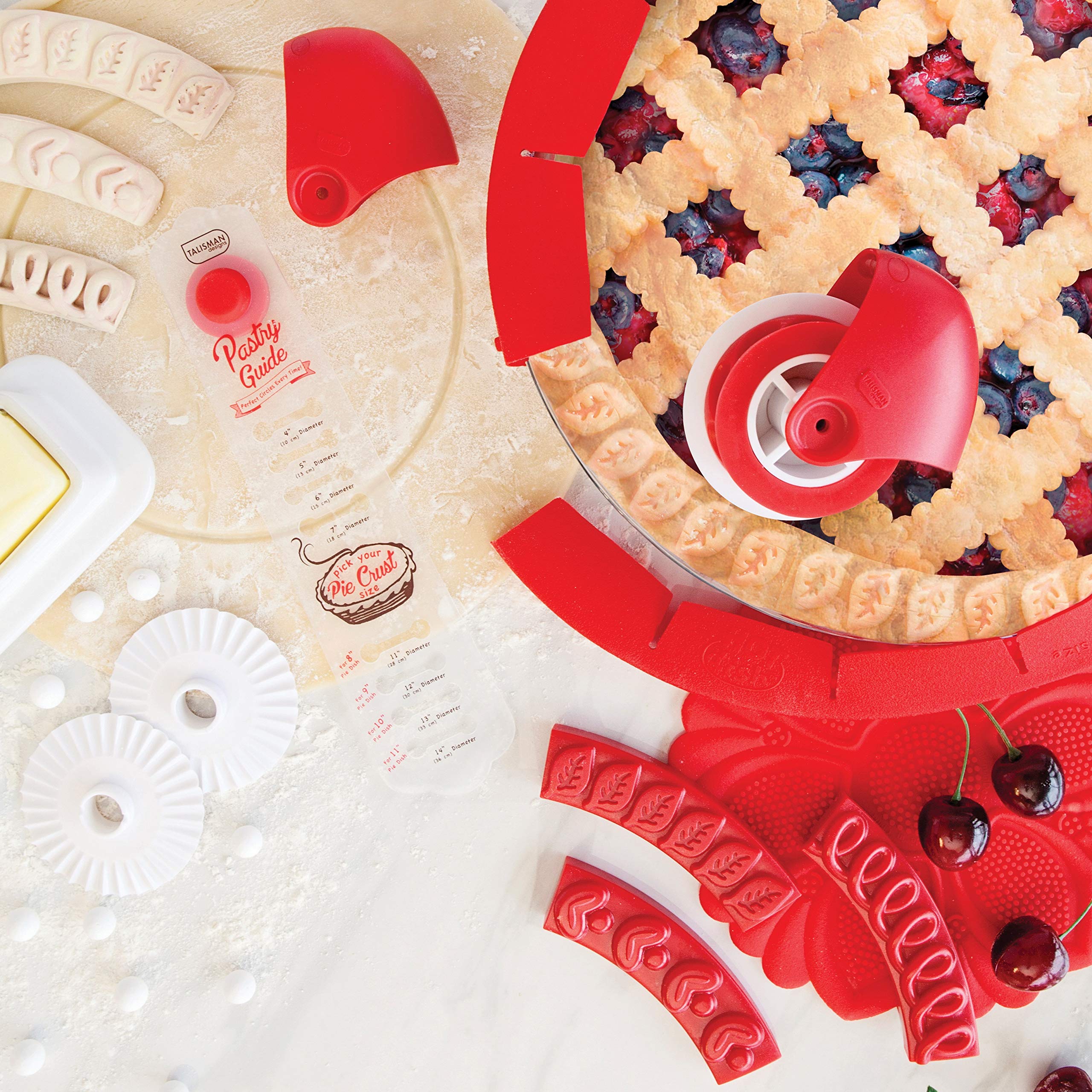 Talisman Designs Pastry Stamps help you achieve consistent patterns every time.