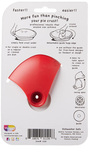 Talisman Designs Pastry Wheel Decorator guides crusts and adds embossed details.