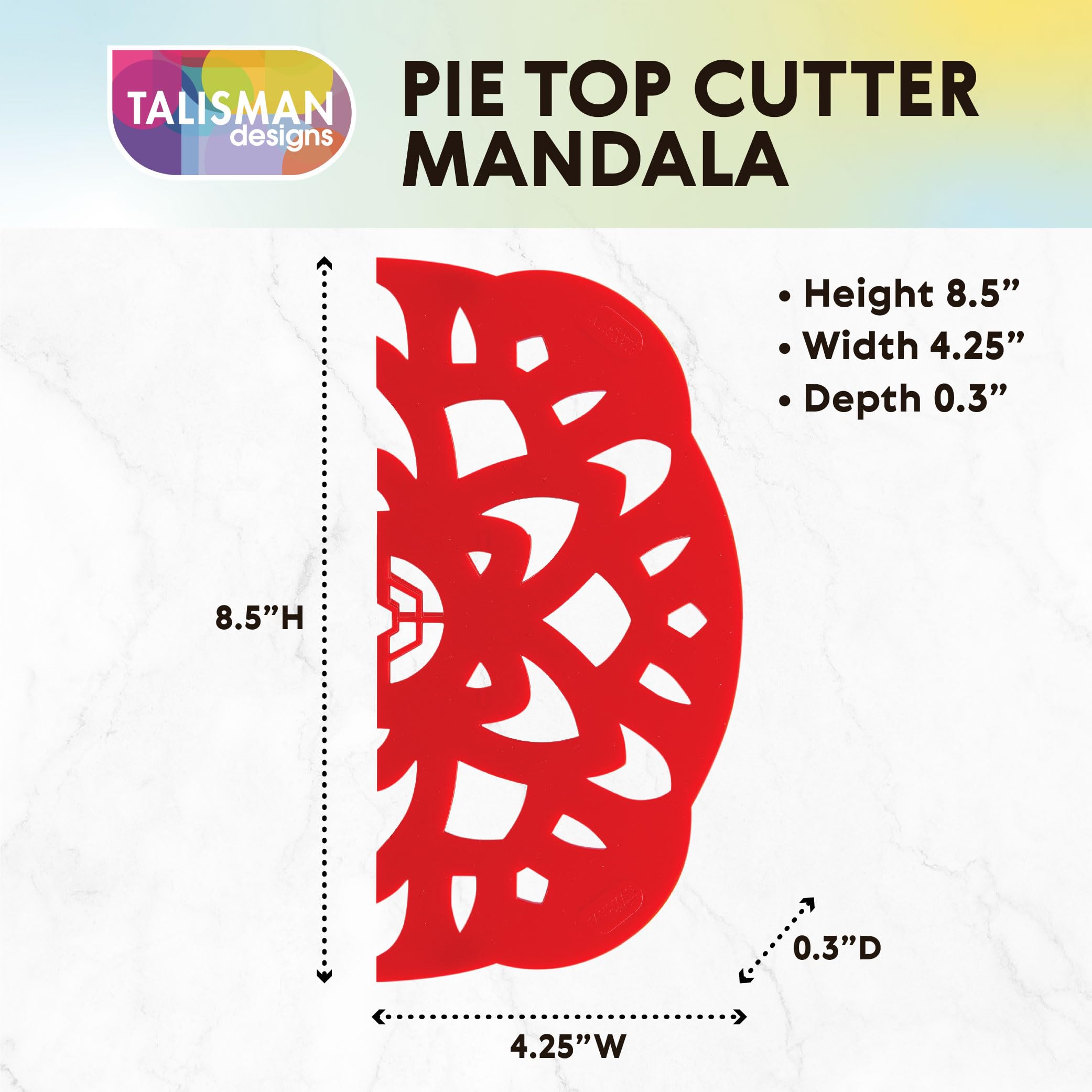 Talisman Designs Pie Top Cutter decorative cutout pattern for festive pies.