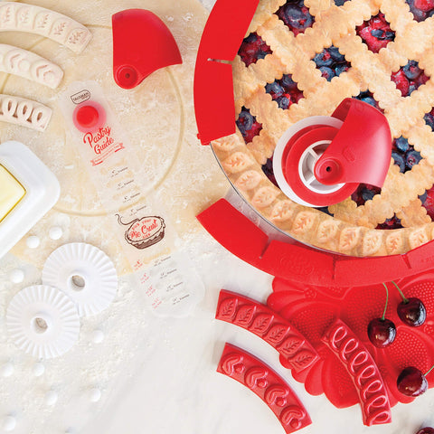 Talisman Designs shield fits most pie pans from 8 to 11.5 inches.
