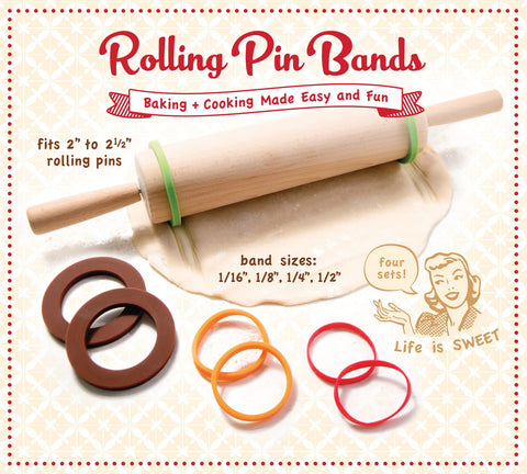 Talisman Designs 1/8-inch band offers gentle thickness for cookies.