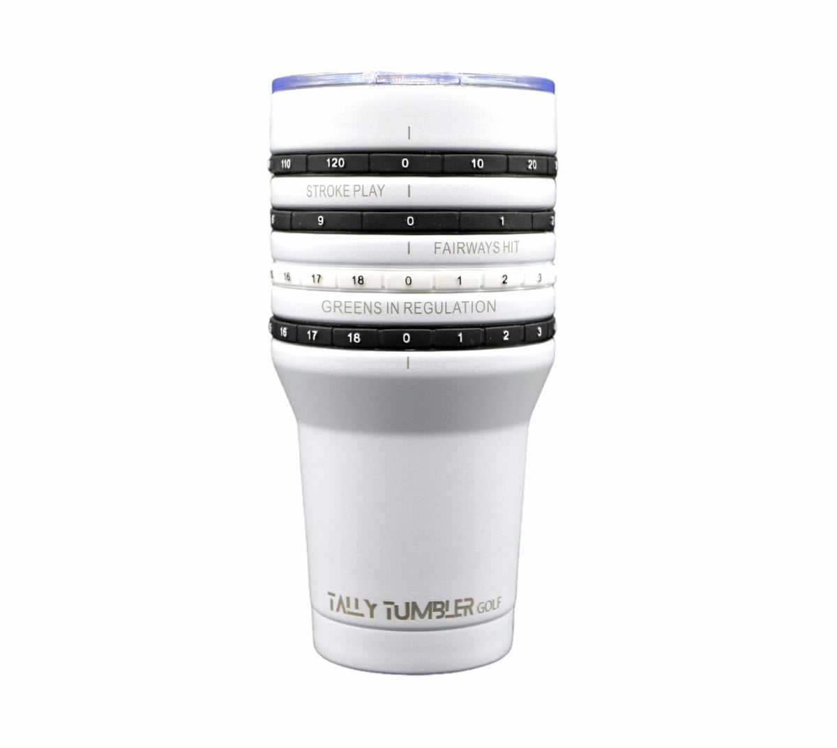 Tally Tumbler Golf 30oz stainless steel on display showing durable build and cup-holder fit.