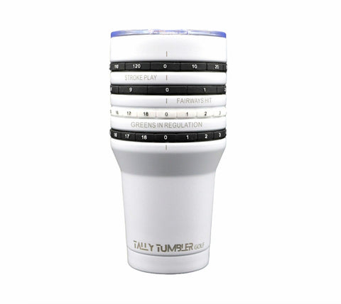 Tally Tumbler Golf 30oz stainless steel on display showing durable build and cup-holder fit.