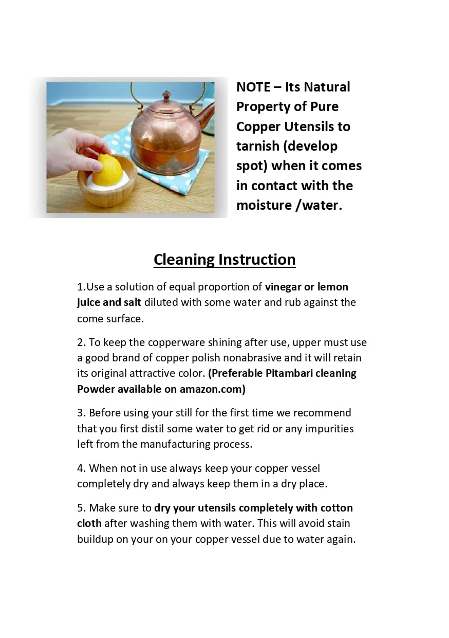 Taluka care guide for polishing copper to maintain shine