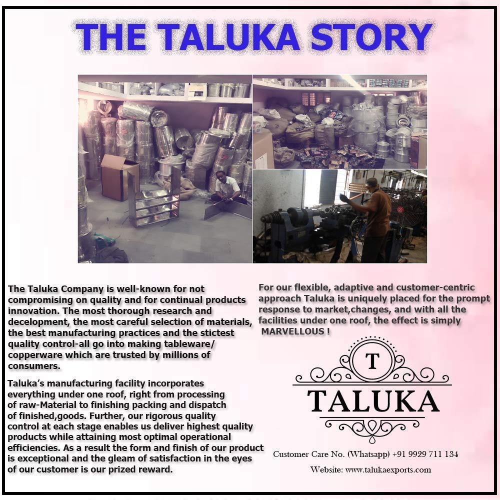 Taluka spice container protects flavor by using nonreactive metal.
