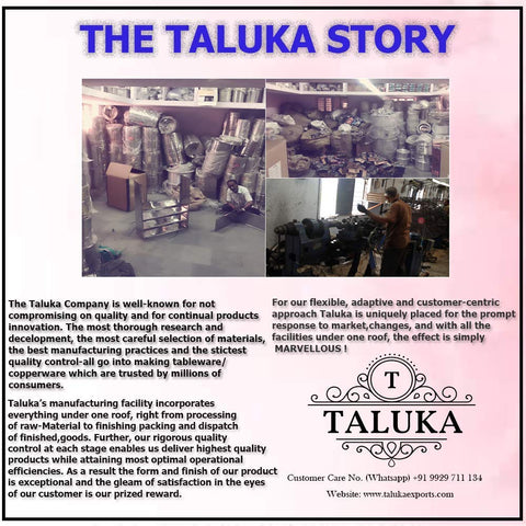 Taluka spice container protects flavor by using nonreactive metal.