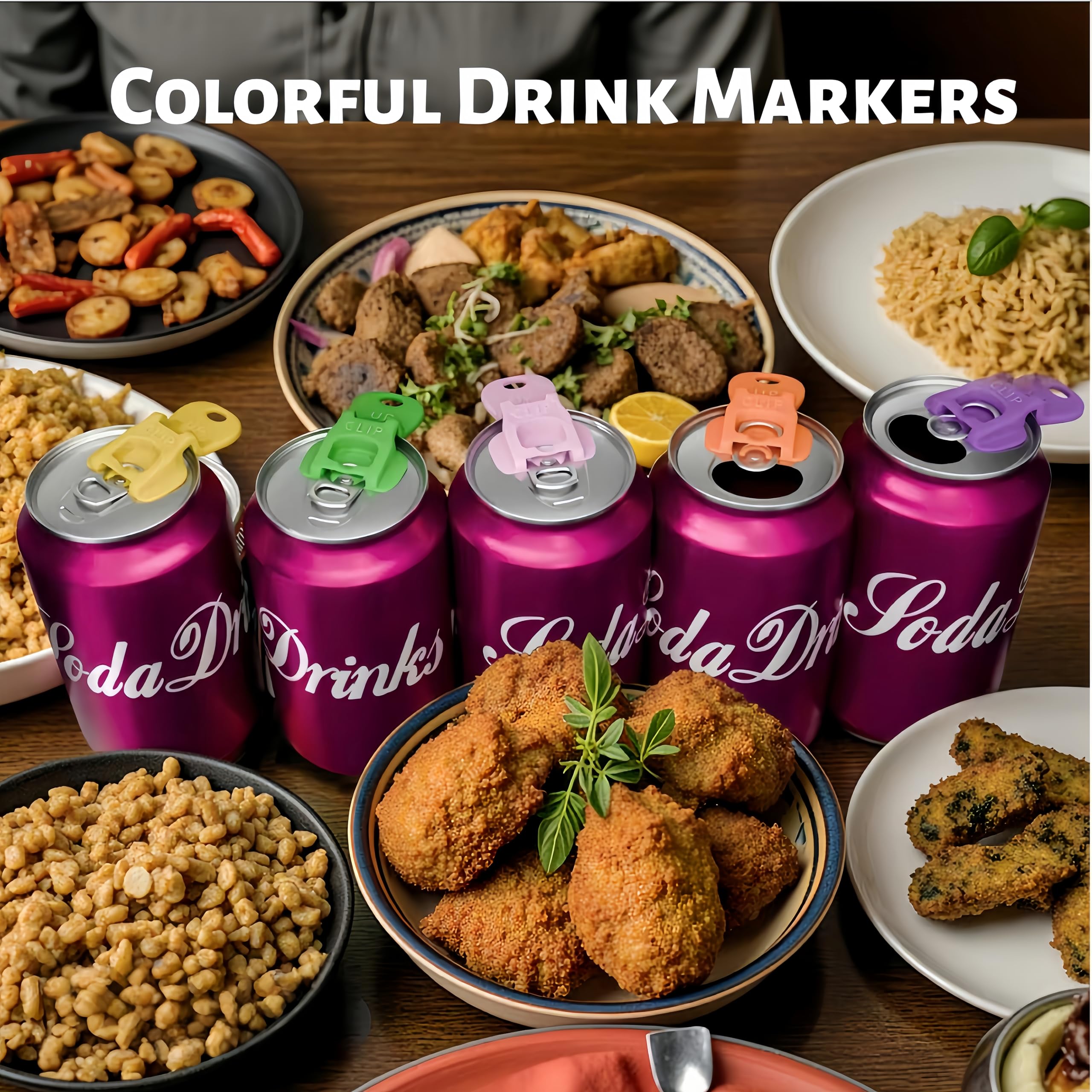Talulumix CanGuard color-coded set helps identify drinks at parties.