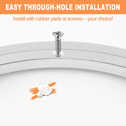 TamBee lazy Susan screws included image emphasizes simple top fixation.