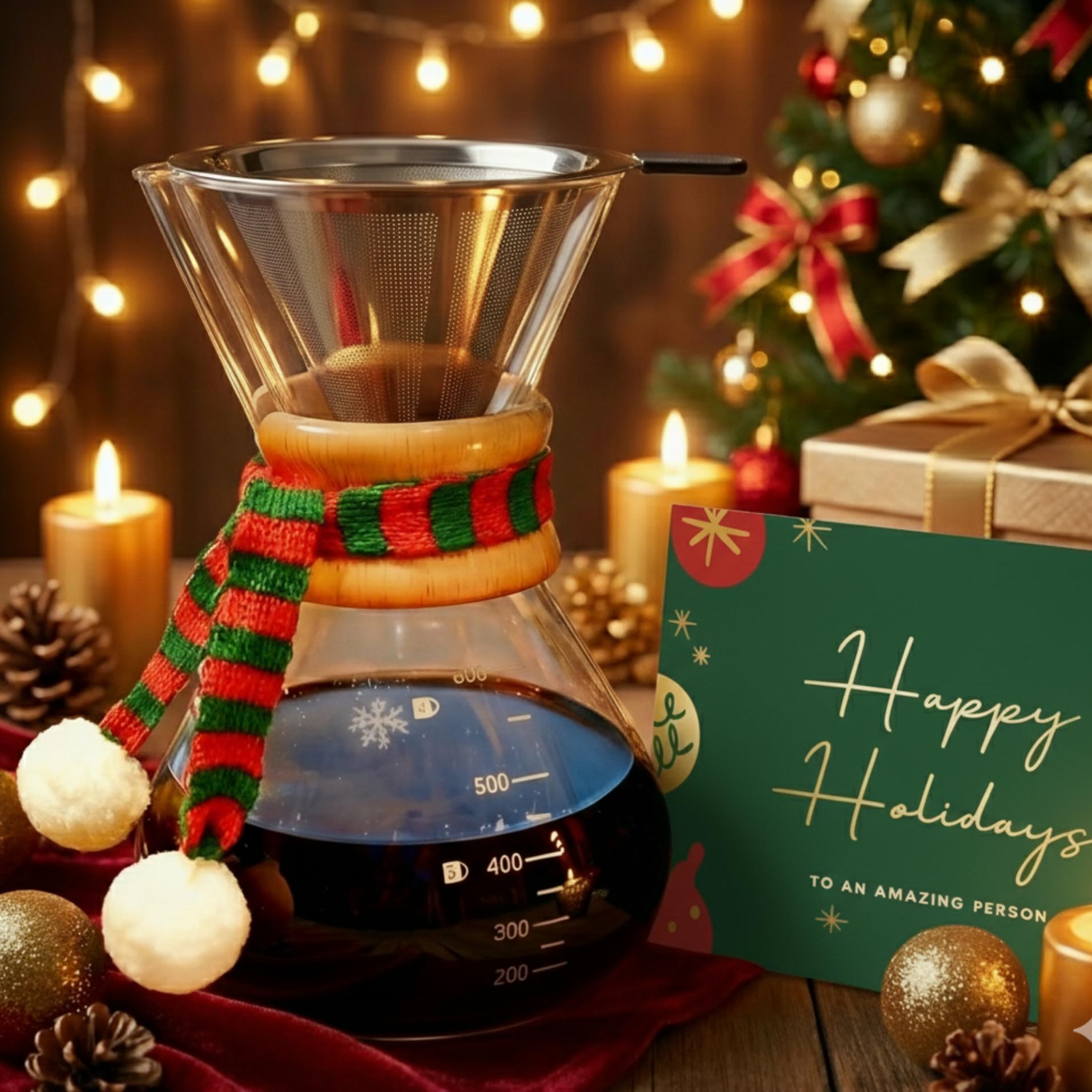 Tamimarch non-toxic borosilicate glass ensures safe coffee brewing.
