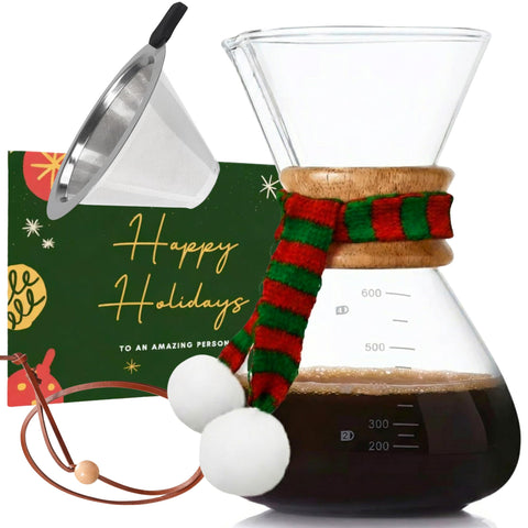 Tamimarch pour-over borosilicate glass coffee maker showcases clarity and heat resistance for flavorful brews.