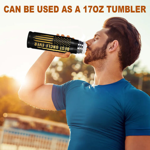 TAMUNBEE double-wall insulated tumbler maintains temperature and reduces condensation