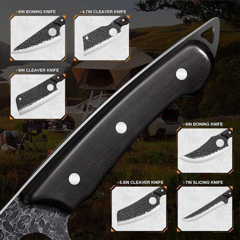 TAN REN leather roll bag keeping knives organized and protected.