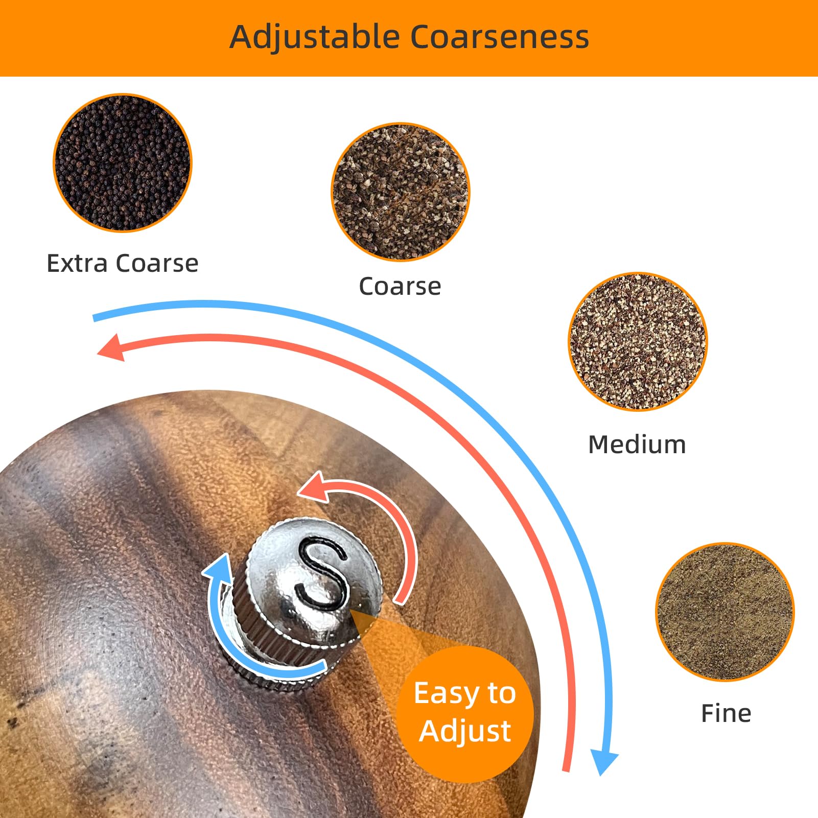 TanAndLin grinders feature ceramic/stainless core for corrosion resistance and odor control.