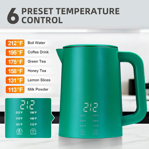 Tanannbay temperature control panel showing six precise settings.