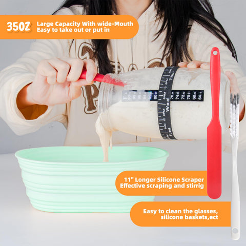 Tanedar silicone proofing basket oval supports dough rise and collapsible storage.