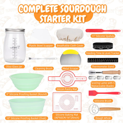 Tanedar silicone proofing basket round for even fermentation and easy cleanup.