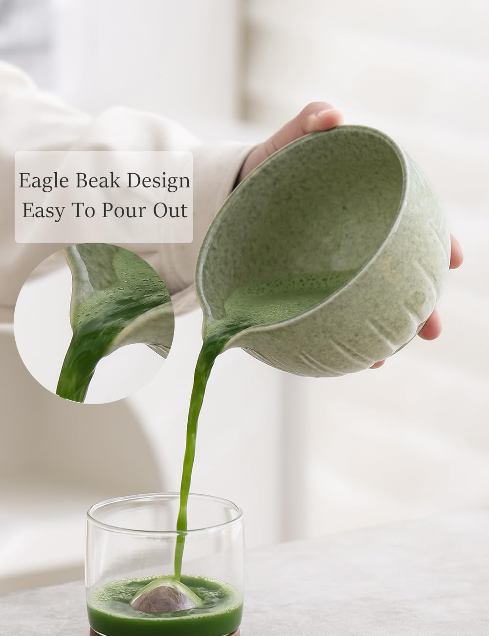TANG PIN ceramic chasen holder adds elegant display for ritual moments.