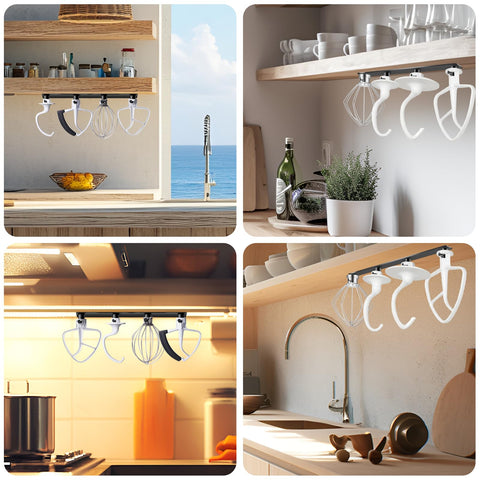 Tanggiteck fits KitchenAid attachments securely for easy organization