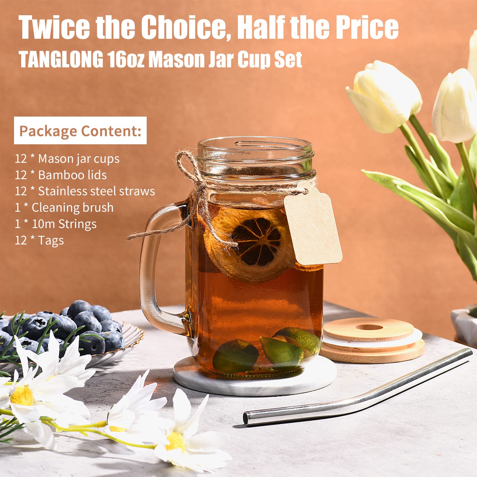 TANGLONG bamboo lid on jar provides dustproof sealing and flavor protection.