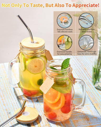 TANGLONG bamboo lids providing secure seal for refreshment jars.