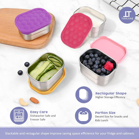 Tanjiae dishwasher-safe snack containers for quick cleaning after school.