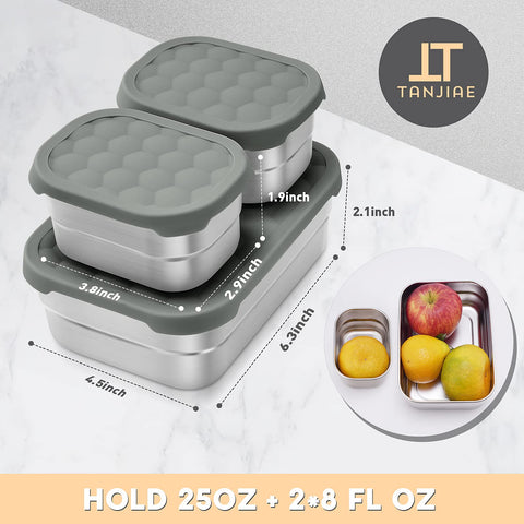 Tanjiae stackable design saves cabinet space for busy families.