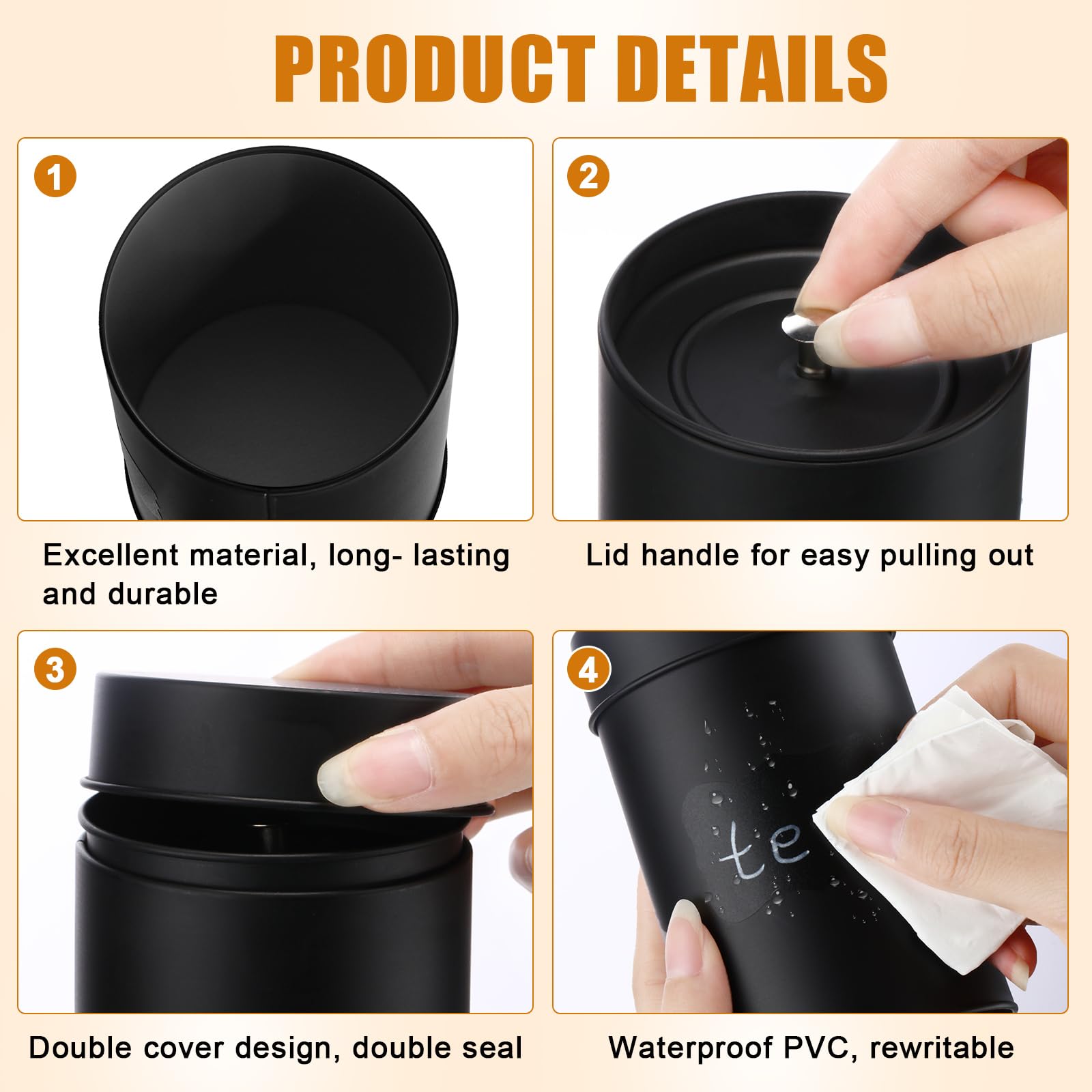 Tanlade erasable chalk marker with waterproof labels for labeling.