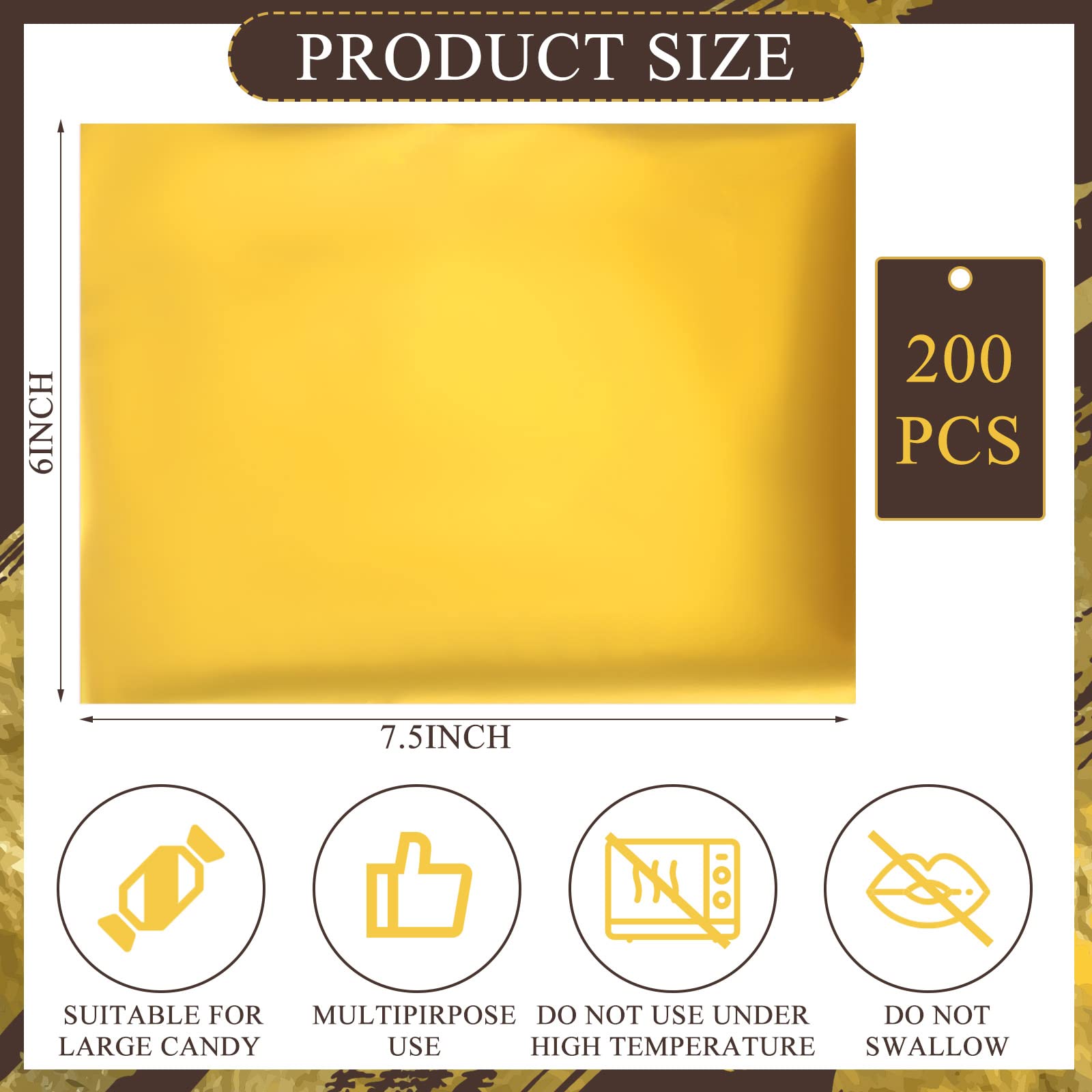 Tanlade gold wrappers rolled on foil demonstrate easy prep for DIY gifts.