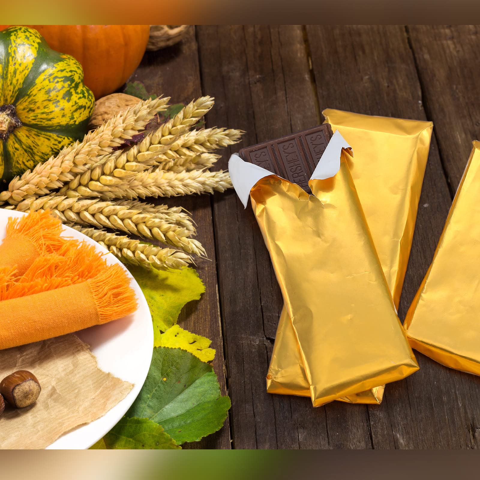 Tanlade party-favor wrap in action suggests quick, elegant table decorations.