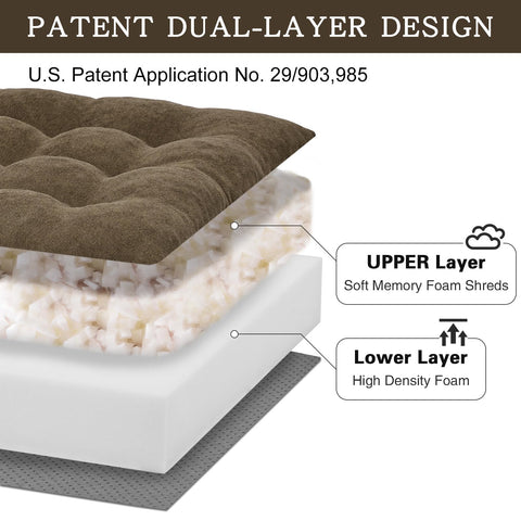 TANYOO recliner cushion non-slip bottom with silicone dots stabilizes any surface.