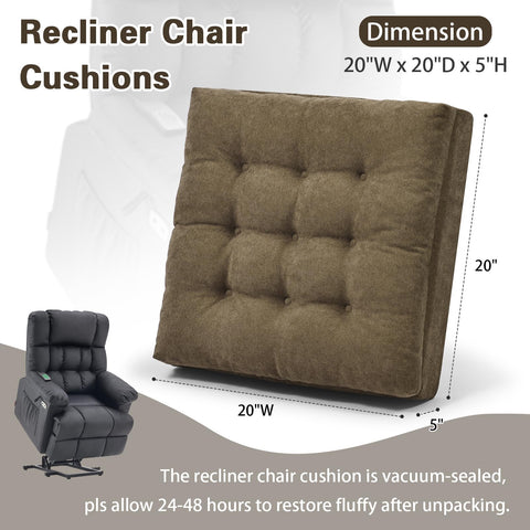 TANYOO recliner cushion removable cover for easy cleaning.