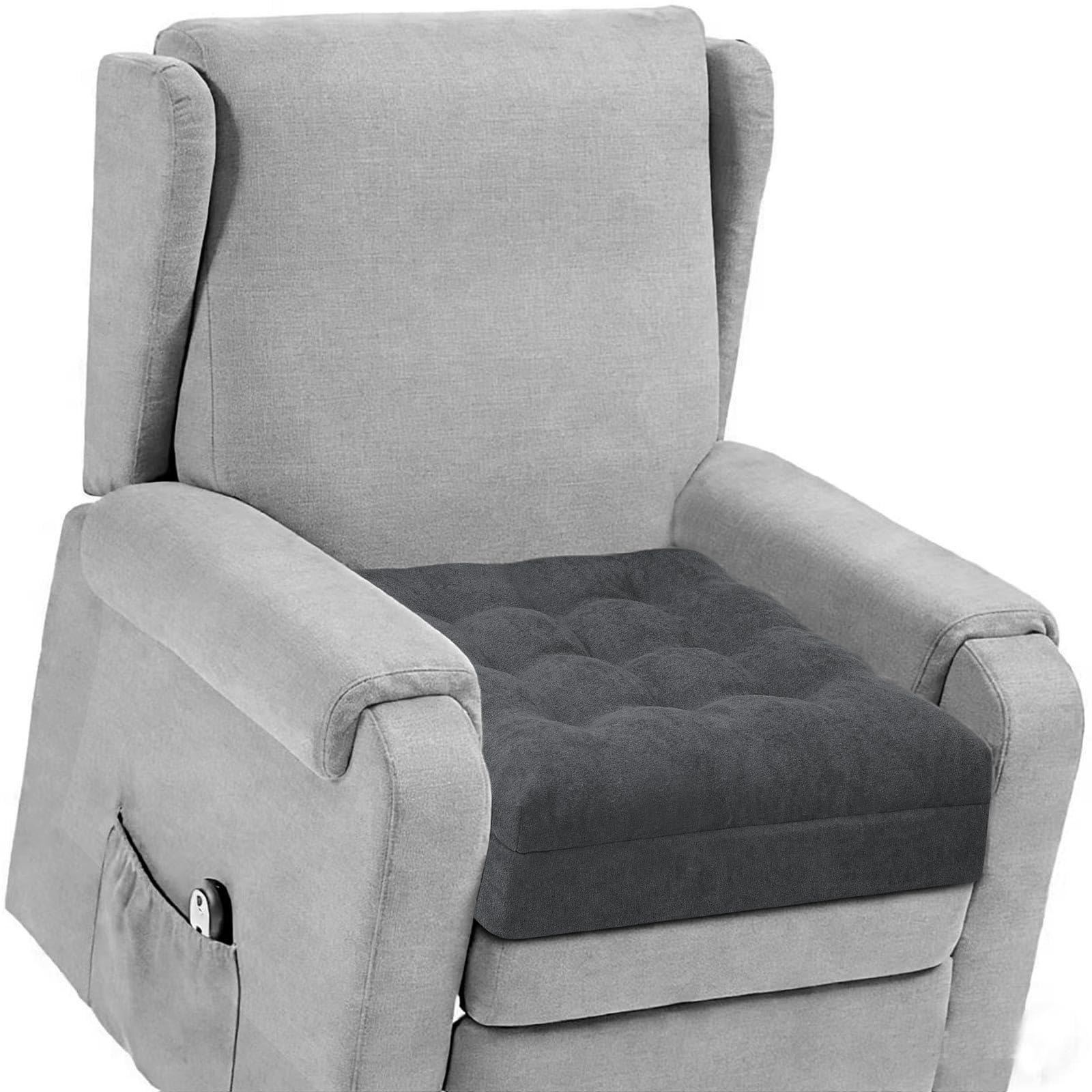 TANYOO recliner seat cushion showing 20x20x5 dimensions for easy rising