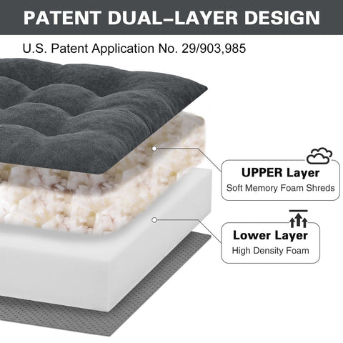 TANYOO cushion with non-slip bottom on sofa surface for stability