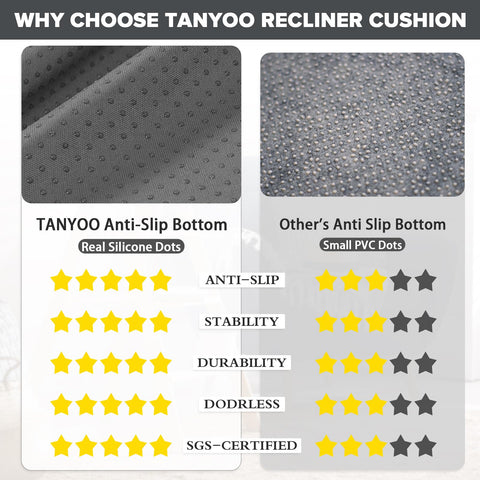 TANYOO dual-layer foam cushions body-conforming comfort