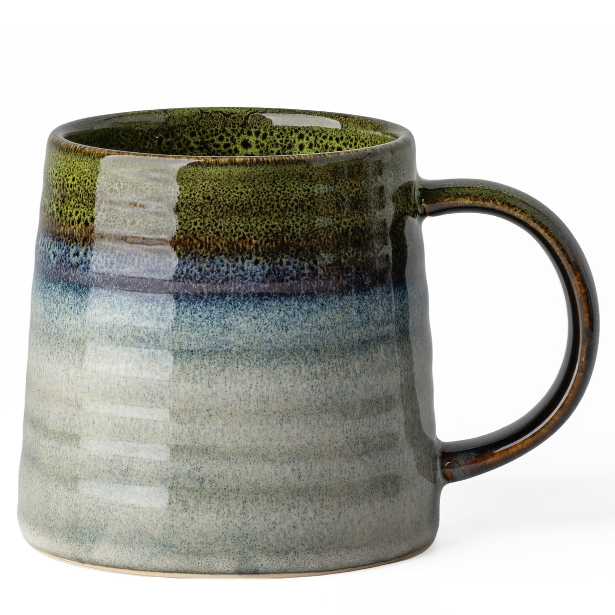 TaoTaojarvie ceramic mug 16oz in light green with wide bottom for stable daily use