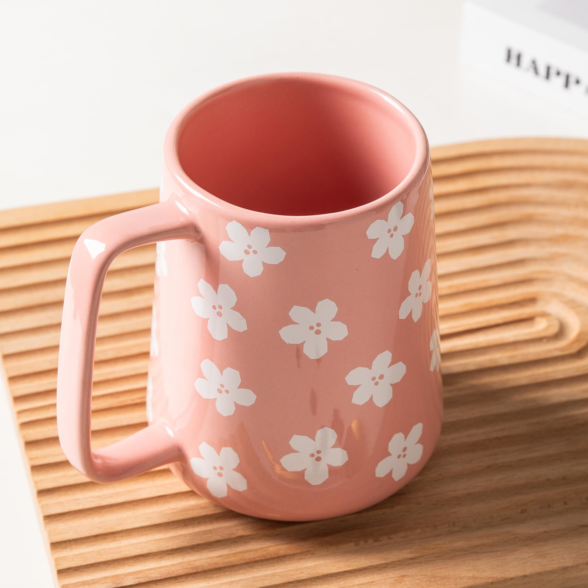 TaoTaojarvie ceramic mug with a large ergonomic handle and smooth glaze.
