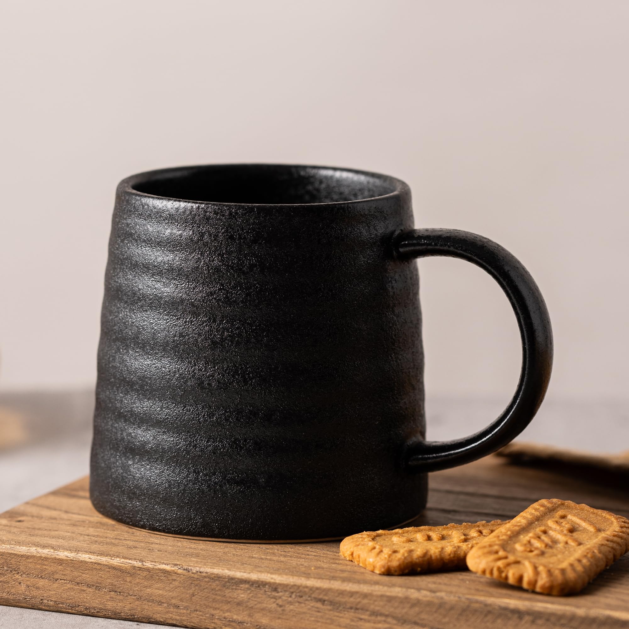 TaoTaojarvie mug matte glaze texture for easy cleaning.