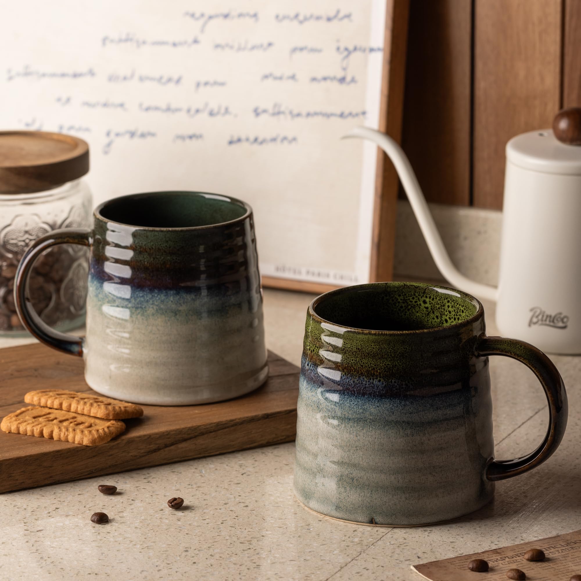 TaoTaojarvie coffee tea mug closeup highlights glaze texture