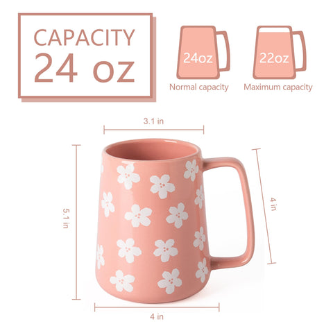 TaoTaojarvie extra large mug with wide bottom for stable pouring.