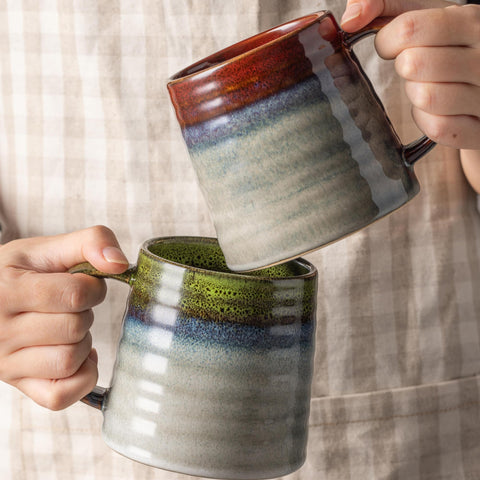 TaoTaojarvie handmade pottery mug showcases artisanal craftsmanship