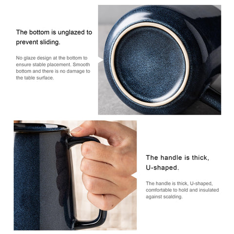 TaoTaojarvie starry blue mug with large comfortable handle