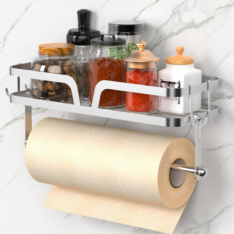 Taozun paper towel holder wall mount for quick access and clutter reduction.